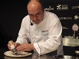 Miguel Barrera protagoniza la última jornada de la feria Gastrónoma en Valencia