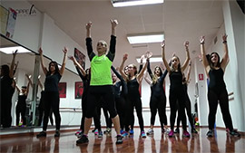 Coreografía del flashmob de  Coppelia en el Maraton Ciudad de Castellón