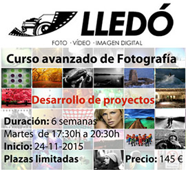 Curso avanzado de fotografía en Foto Vídeo Lledó