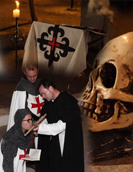 Ceremonia de iniciación y jura templaria de los Caballeros Templarios de Castellón