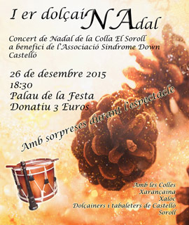 Primer concierto de Navidad de dolçaina i tabal a beneficio de la Asociación Síndrome de Down