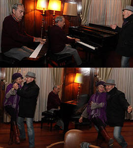 Improvisado tango en los ensayos de Miguel Ángel Trilles