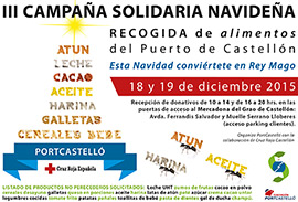 III Campaña Navideña Solidaria de Recogida de Alimentos del Puerto de Castellón