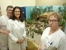 El personal de Hemodiálisis gana el Concurso de Belenes del Hospital General Universitari de Castelló