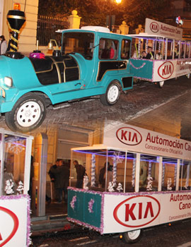 El trenet de navidad de Castellón por cortesía de Automoción Cano Kia