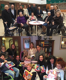 Visita navideña del Grupo Municipal Popular al asilo y a la Asociación Rett de Castellón