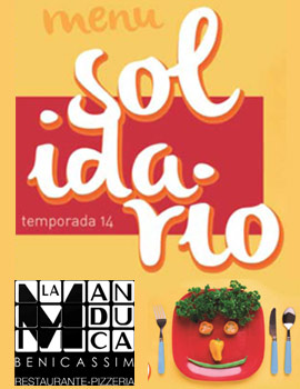 Nuevo menú solidario de La Manduca a favor de la Asociación Síndrome de Down