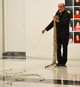 Performance “Escritura Sonora” del artista Bartolomé Ferrando