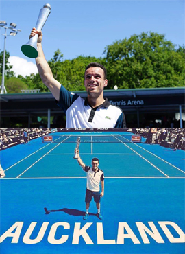 Roberto Bautista Agut gana en Auckland, Nueva Zelanda
