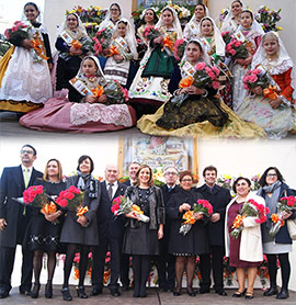 Ofrenda de flores a Santa Águeda en Benicàssim