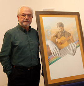 Amat Bellés autor del cartel del aniversario del certamen de guitarra Francisco Tárrega