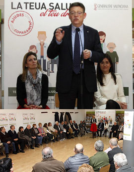 Presentación de la campaña frente al copago en Castellón