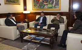 Moliner se reúne con el alcalde de Arañuel