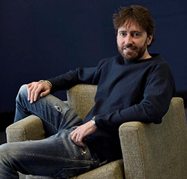 El director de cine Daniel Sánchez Arévalo en la Fundación Caja Castellón