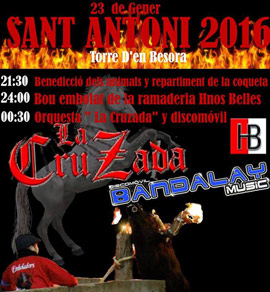 La Torre d'En Besora celebra mañana Sant Antoni
