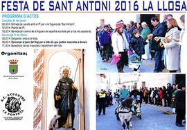 La Llosa celebra Sant Antoni los días 30 y 31 de enero