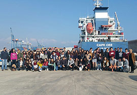 Alumnos del IES Ribalta visitan el Puerto de Castellón