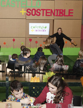 Actividades sobre el reciclaje en la Pérgola dentro de la campaña Castelló+Sostenible