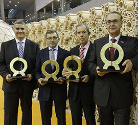 Las empresas Efi-Cretaprint, Vidres, Vernis y Bouquet Ceramic, premios Alfa de Oro