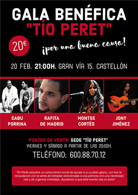 Gala flamenca con Montse Cortés, Jony Jiménez, Rafita de Madrid y Sabu Porrina
