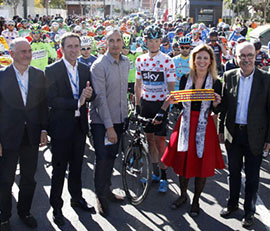 Salida desde Castellón de la Volta Ciclista a la Comunitat Valenciana