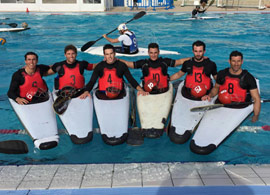 El equipo de Kayak polo del Real Club Náutico de Castellón consigue el bronce en el Campeonato Internacional de Montpellier