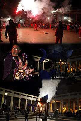 Desfile y entierro de la sardina en el carnaval del Grao de Castellón