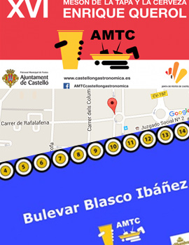 Nuevo emplazamiento del XVI Mesón de la Tapa y la Cerveza Enrique Querol en el Bulevar Blasco Ibáñez