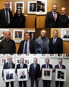 Inauguración de las galerías de doctores honoris causa, medallas y rectores de la UJI