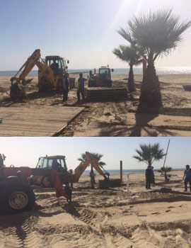 Benicàssim prepara sus playas para las vacaciones de Pascua