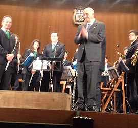 Primer concierto del nuevo director de la banda artística de Nules, Antonio Reyero Vilar