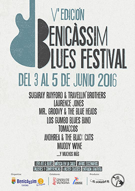 V festival de Blues de Benicàssim, del 3 al 5 de junio