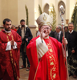 Domingo de Ramos en la concatedral de Santa María en Castellón