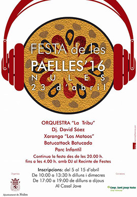 Fiesta de las paellas en Nules, sábado 23 de abril