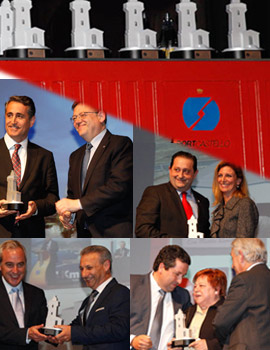 Acto de  entrega de los I Premios Faro Port Castelló