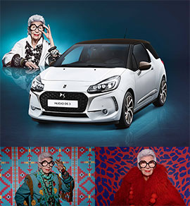 Conduce tu estilo, con  IRIS APFEL y el nuevo DS 3