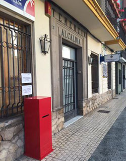 Buzón y correo electrónico para propuestas de las fiestas de San Pedro del Grao de Castellón