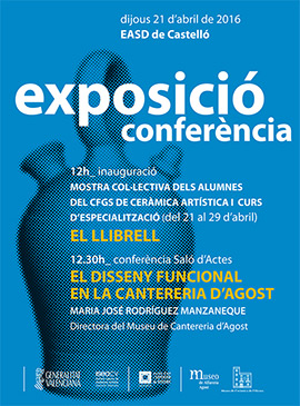 Exposición y conferencia en la Escola d'Art i superior de disseny de Castelló