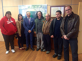 Representantes de Col.lectius per la Cultura al Grau se reúnen con Francisco Toledo
