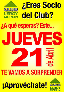 ¿Eres socio del Club Leroy Merlin?