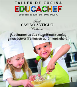 Cocina con niños en el Real Casino Antiguo el 30 de abril