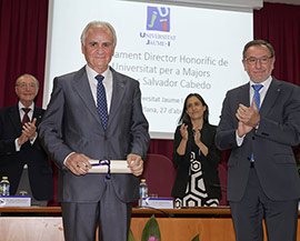 La UJI nombra a Salvador Cabedo director honorífico de la Universidad para Mayores