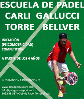 Carli Gallucci nuevo director y entrenador de la escuela del club de pádel Torre Bellver