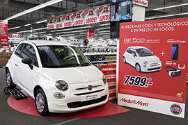 El Fiat 500, protagonista de una promoción de Comauto y Media Markt