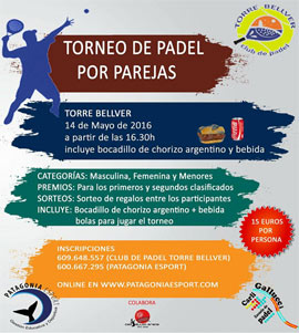 Próximo torneo americano de padel en Torre Bellver