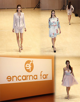 Desfile de Encarna Far durante los Premios Nacionales a la Moda
