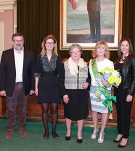 Acto de nombramiento de María Ángeles Martínez Albiol como reina de Santa Rita en Castellón