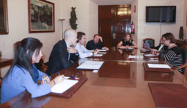 Reunión en el Ayuntamiento de Castellón con los representantes de los concesionarios de los aparcamientos subterráneos