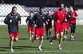 Entrenamiento a puertas abiertas hoy para la afición del CD Castellón