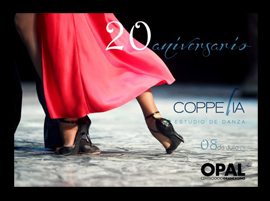 Apúntate a la gran fiesta de celebración del XX Aniversario de Coppelia. Tienes hasta el 30 de junio